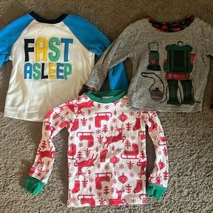 Bundle of 3T Pajama Long Sleeve Tops